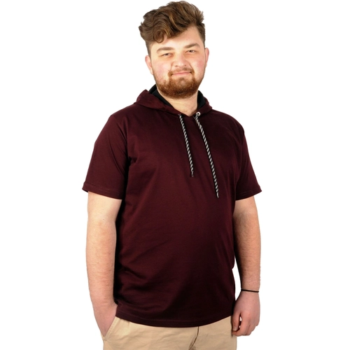 Mode Xl B�y�k Beden Oversize Tshirt B. Yaka Kap�on Basic 21115 Antrasit