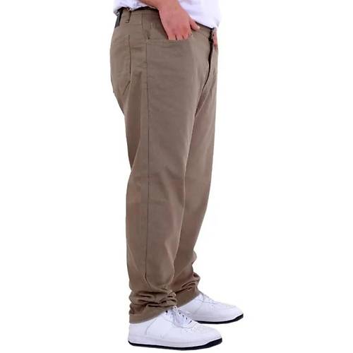 B�y�k Beden Erkek Gabardin Pantolon 5 Cep Do�a Classic 22920 Bej