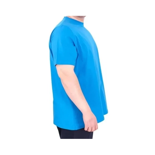 B�y�k Beden Erkek T-Shirt Bisiklet Yaka GREAT 25024 Saks