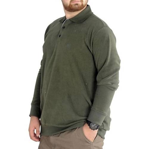 B�y�k Beden Erkek Sweat Polo Selanik Nak��l� 20440 (Haki)