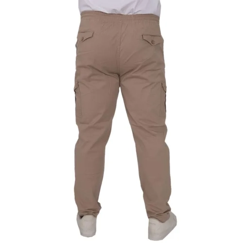 B�y�k Beden Pantolon Keten Kargo Jogger Milano 21912 Cappuccino