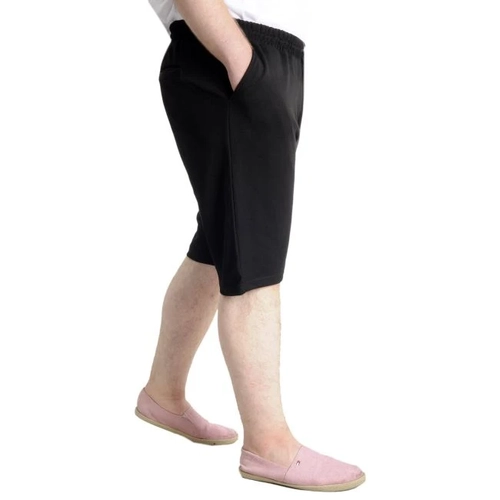 B�y�k Beden Erkek �ort INTERLOK 23515 Siyah