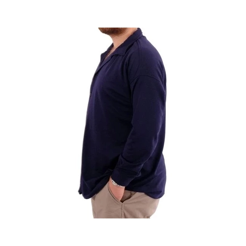 B�y�k Beden Erkek G�mlek Apas Yaka Uzun Kol JAKAR U24381 Lacivert