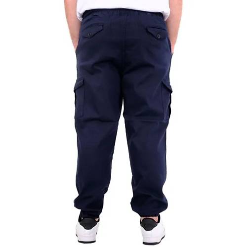 B�y�k Beden Erkek Gabardin Kargo Jogger Pantolon Do�a 21927 Lacivert