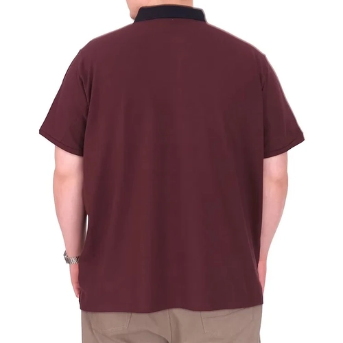 B�y�k Beden Erkek T-Shirt Polo Yaka YOURSELF 25310 M�rd�m