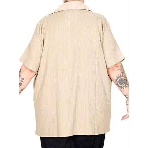 B�y�k Beden Erkek Ti��rt Polo Yaka JAKAR 24337 Bej