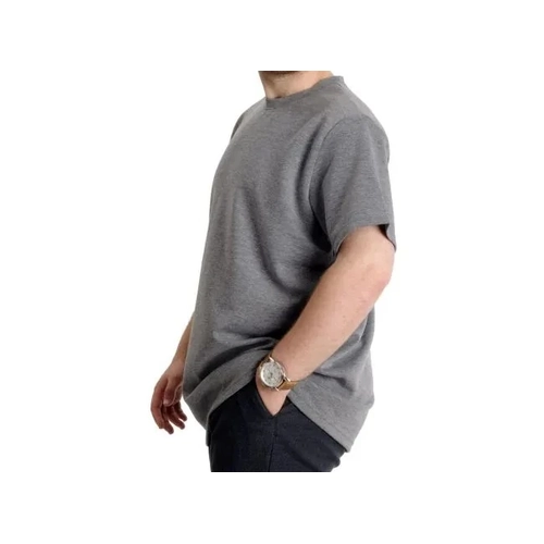 B�y�k Beden Erkek T-shirt Bisiklet Yaka INTERLOK 23162 Grimelanj