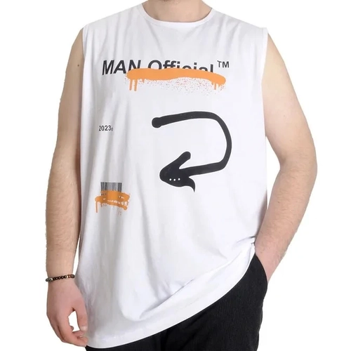 B�y�k Beden Erkek Atlet MAN 23009 Beyaz