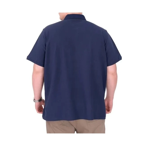 B�y�k Beden Erkek T-Shirt Polo Yaka REAL 25309 �ndigo