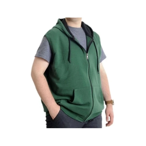 Erkek B�y�k Beden Yelek Kanguru Cep Fermuarl� 23620 Nefti