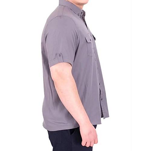 B�y�k Beden G�mlek K�sa Kol �ift Kapakl� 20361 Antrasit