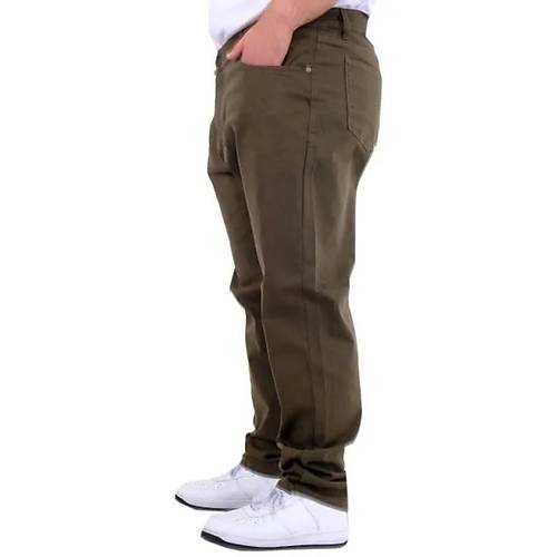 B�y�k Beden Erkek Gabardin Pantolon 5 Cep Do�a Classic 22920 Haki