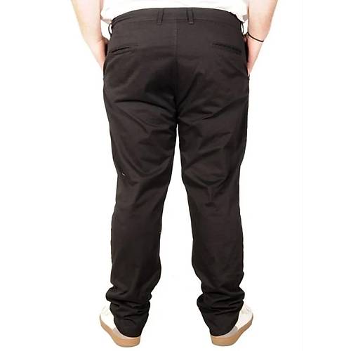 B�y�k Beden Erkek Pantolon Keten Milano 20850 Siyah