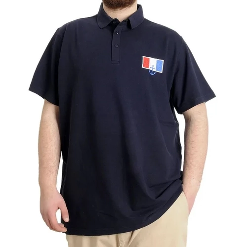 B�y�k Beden Erkek T-shirt Polo ABSOLUTE DESTINY 23335 Lacivert