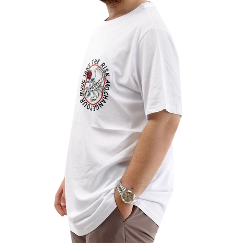  B�Y�K BEDEN T-SH�RT BIS YAKA CHANCE 24084 BEYAZ