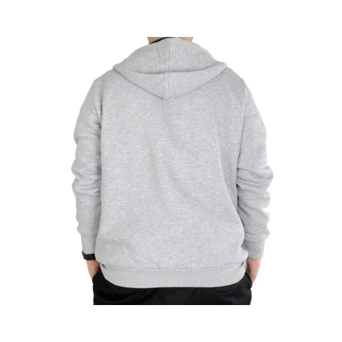Erkek Sweatshirt Kap�onlu Zippered Basic 20543 Grimelanj