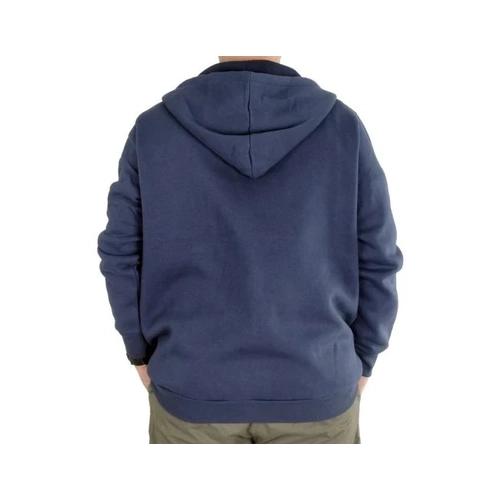 Erkek Sweatshirt Kap�onlu Zippered Basic 20543 �ndigo