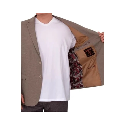 B�y�k Beden Erkek Ceket Blazer Britanya 23028 Vizon