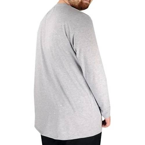 B�y�k Beden Erkek Tshirt Likral� Bisiklet Yaka 20102 Grimelanj