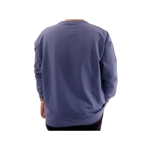  B�y�k Beden Erkek Sweat B�s Yaka U24174 Mavi
