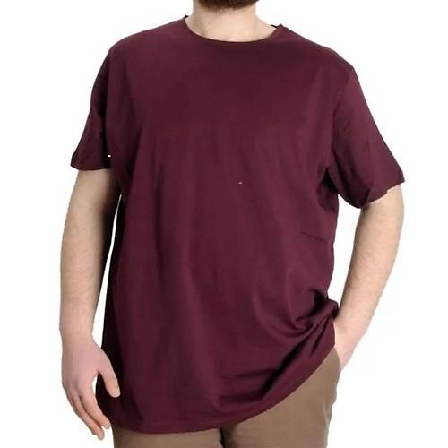B�y�k Beden Erkek Tshirt Bisiklet Yaka Basic 20031 M�rd�m