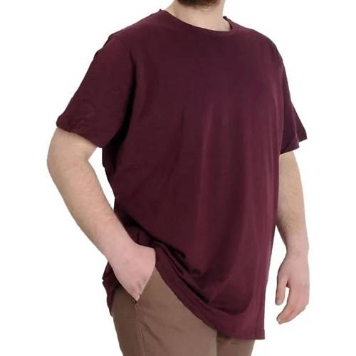 B�y�k Beden Erkek Tshirt Bisiklet Yaka Basic 20031 M�rd�m