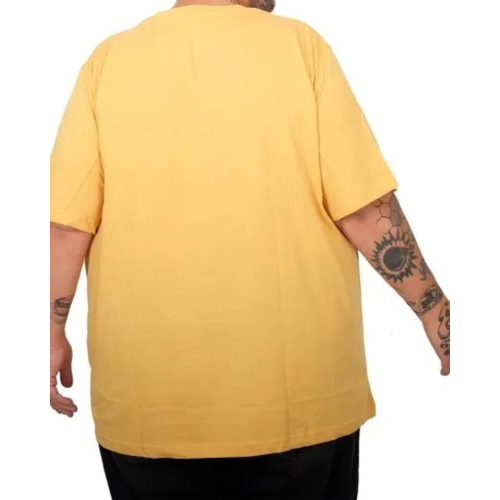 B�y�k Beden Unisex Bisiklet Basic Tshirt 20031 Hardal