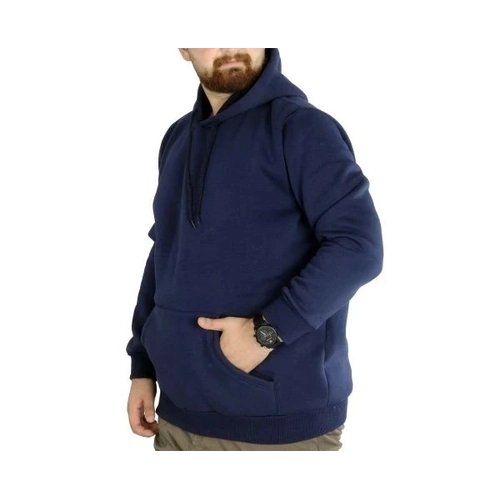 Erkek Sweatshirt Kap�onlu Pocket Basic 20562 �ndigo