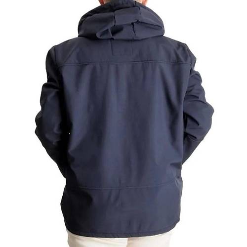 B�y�k Beden Erkek Kap��onlu Mont Waterproof Softshell 21235 Lacivert