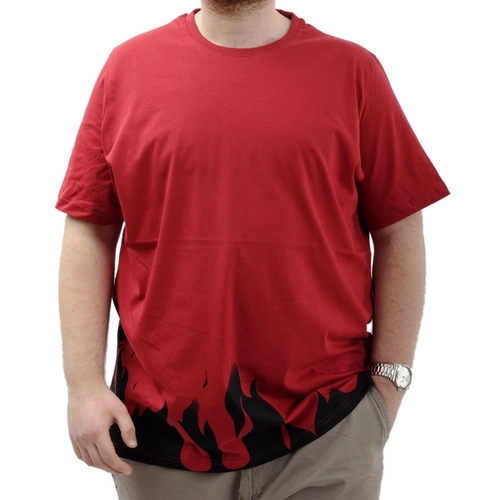  B�Y�K BEDEN TSHIRT BIS YAKA FLAME 24082 BORDO