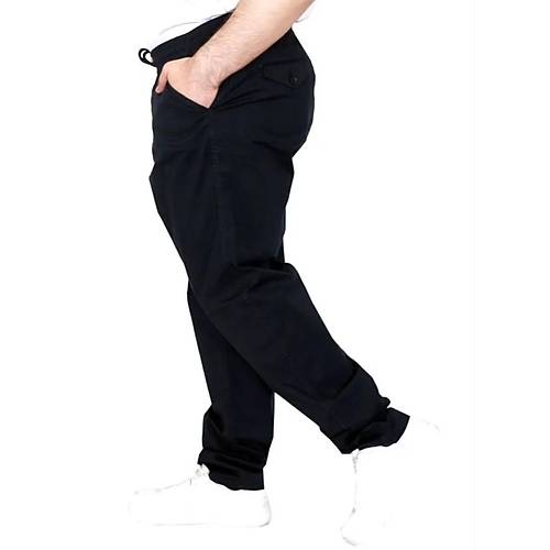 B�y�k Beden Pantolon Keten Jogger Milano 21913 Lacivert