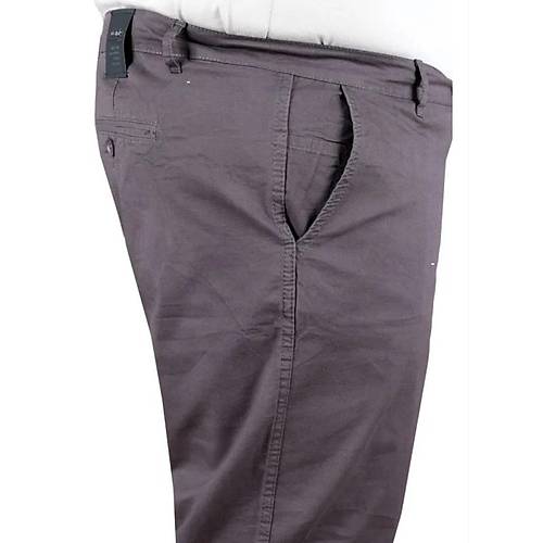 B�y�k Beden Erkek Keten Milano Chino Pantolon 20850 ANTRASIT