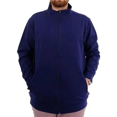 Buyuk Beden Erkek H�rka Fermuarl� Stell Dik Yaka 20571 �ndigo