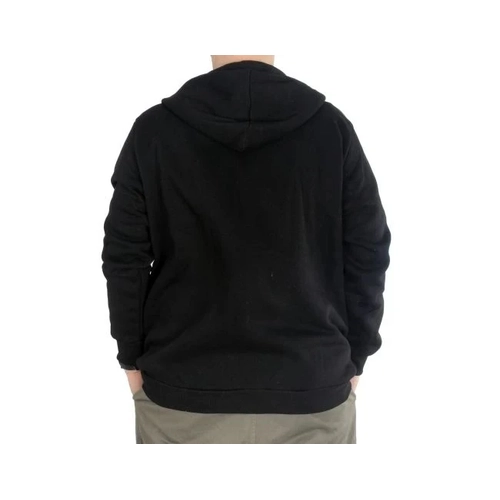 Erkek Sweatshirt Kap�onlu Zippered Basic 20543 Siyah