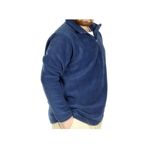 Erkek Sweat Polo Yaka Yar�m Fermuarl� Polar 22548 �ndigo