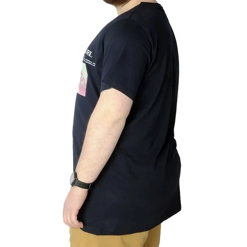 B�y�k Beden T-shirt Bask�l� Future 22154 Lacivert