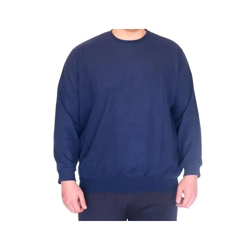 B�y�k Beden Erkek Bisiklet Yaka Sweatshirt Selanik U24441 �ndigo