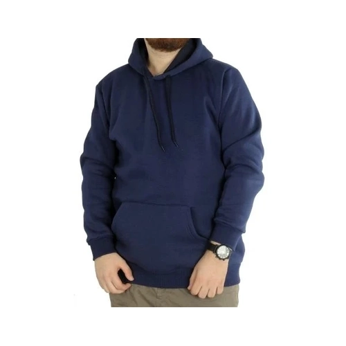 Erkek Sweatshirt Kap�onlu Pocket Basic 20562 �ndigo