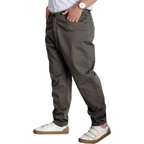 B�y�k Beden Pantolon Keten 5cep Milano Classic 20902 Haki