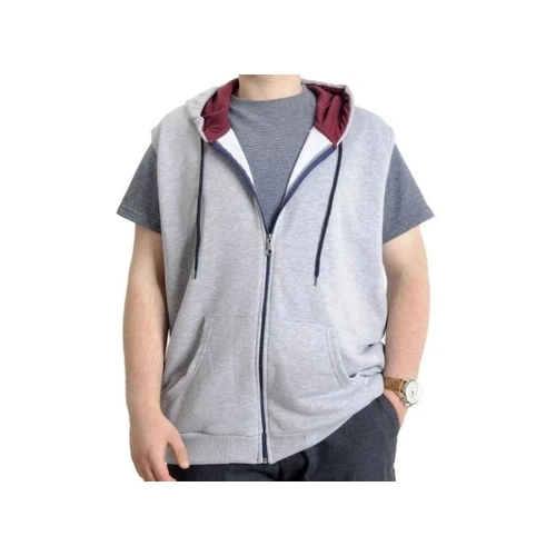 Erkek B�y�k Beden Yelek Kanguru Cep Fermuarl� 23620 Grimelanj