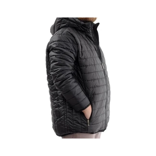 B�y�k Beden Mont Kapitone Kap�onlu 22602 Siyah