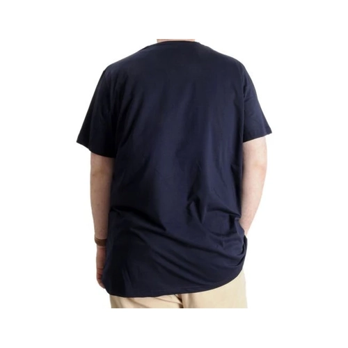 B�y�k Beden Erkek Tshirt V Yaka 20032 Lacivert
