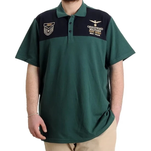 B�y�k Beden Erkek T-shirt Polo MILITARE 23327 Nefti