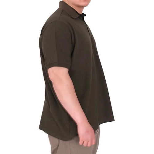 B�y�k Beden Erkek T-Shirt Polo Yaka YOURSELF 25310 Haki