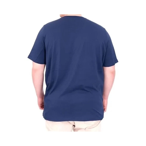 B�y�k Beden Erkek Bask�l� T-Shirt Palm Dream U25026 �ndigo