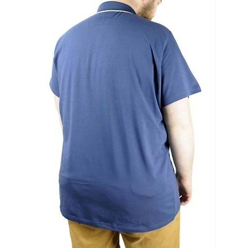 B�y�k Beden T Shirt Polo Likral� S�prem Cepli 21558 Indigo