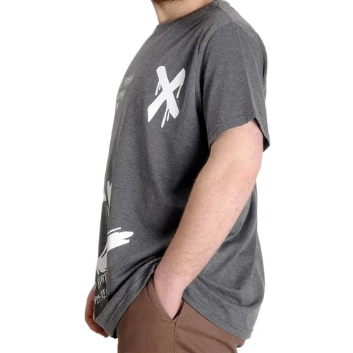 B�y�k Beden Erkek T-shirt UVELLE SAISON 23112 Antramelanj