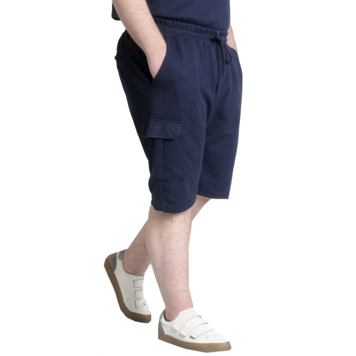 Mode XL B�y�k Beden Erkek �ort Kargo Cep WAFFLE 23500  Lacivert