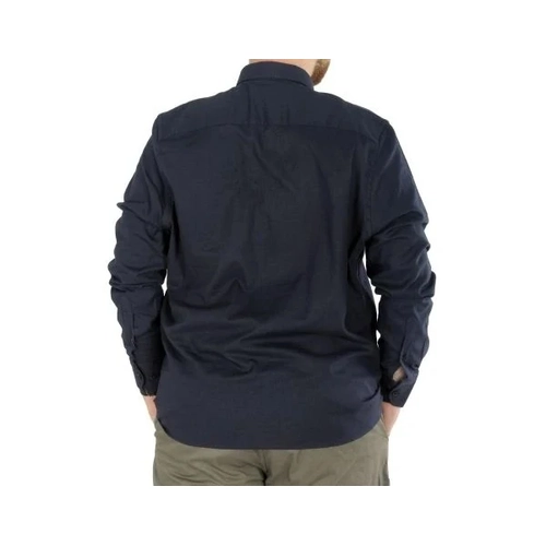 B�y�k Beden Erkek Keten Cepli G�mlek 20386 Lacivert