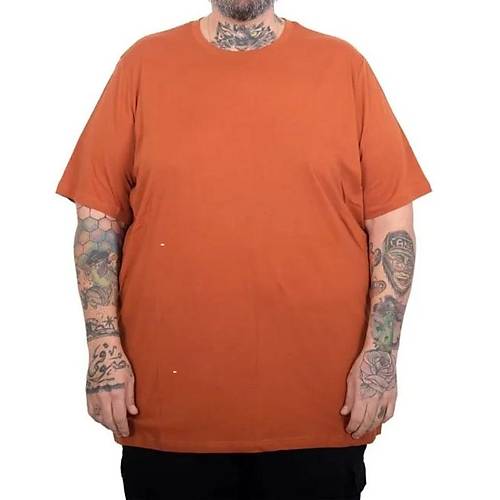 B�y�k Beden Erkek Basic Bisiklet Yaka T-Shirt 20031 TARCIN